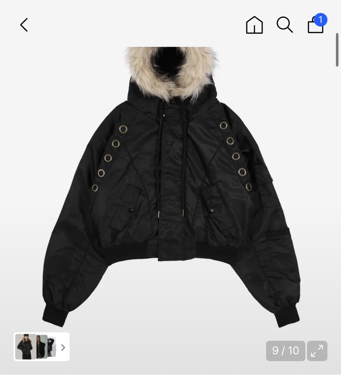 구해요) 팬시클럽 퍼 후드 점퍼  상품이미지1