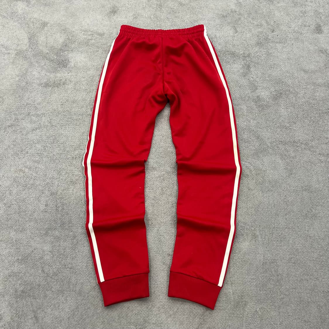 S 아디다스 삼선 트레이닝 바지 레드 상품이미지4