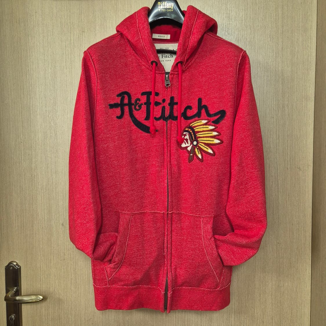 [L]아베크롬비 레드 인디언 프린팅 후드집업 상품이미지2