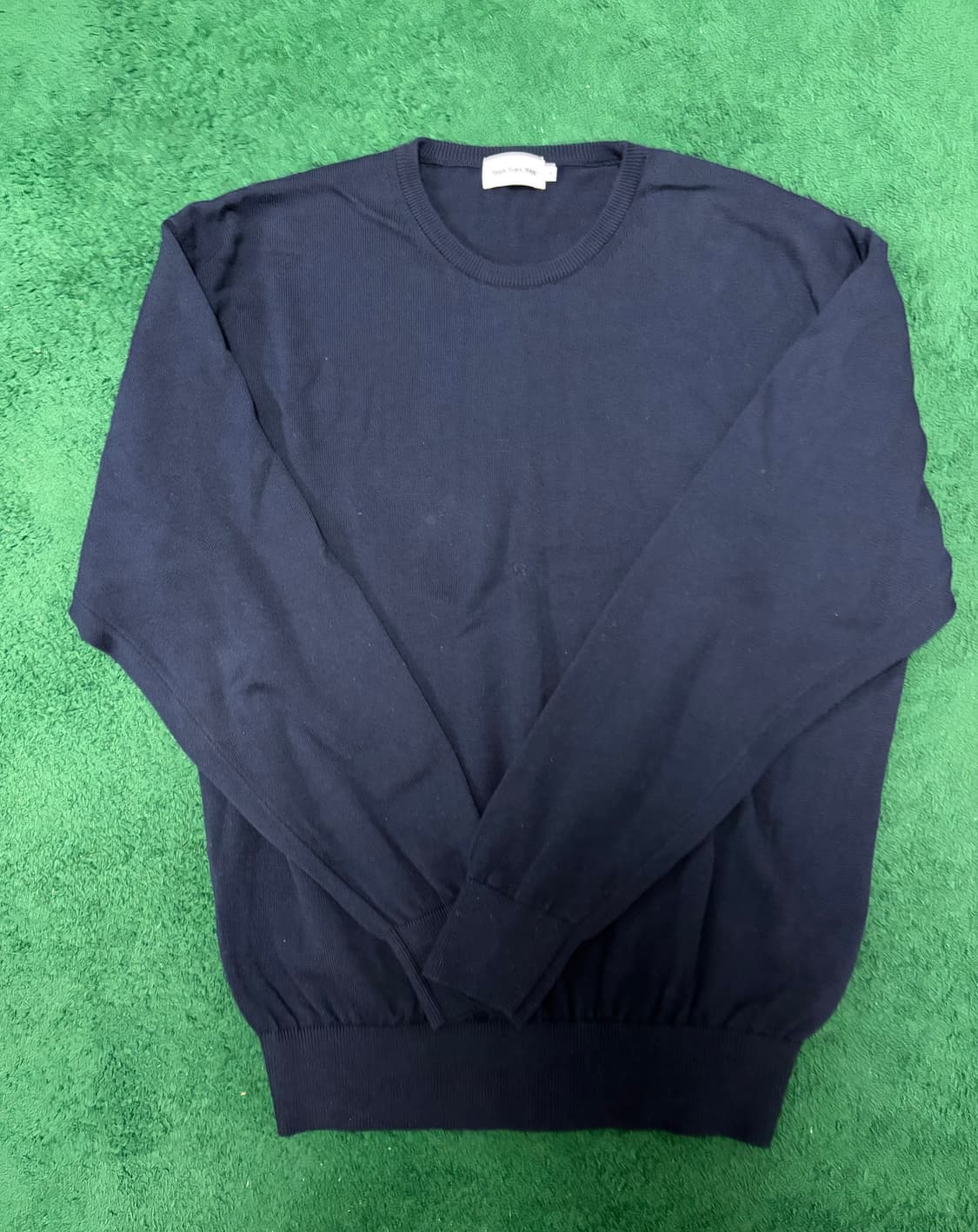 새상품급 2) 스테디에브리웨어 코튼 니트 네이비 상품이미지2