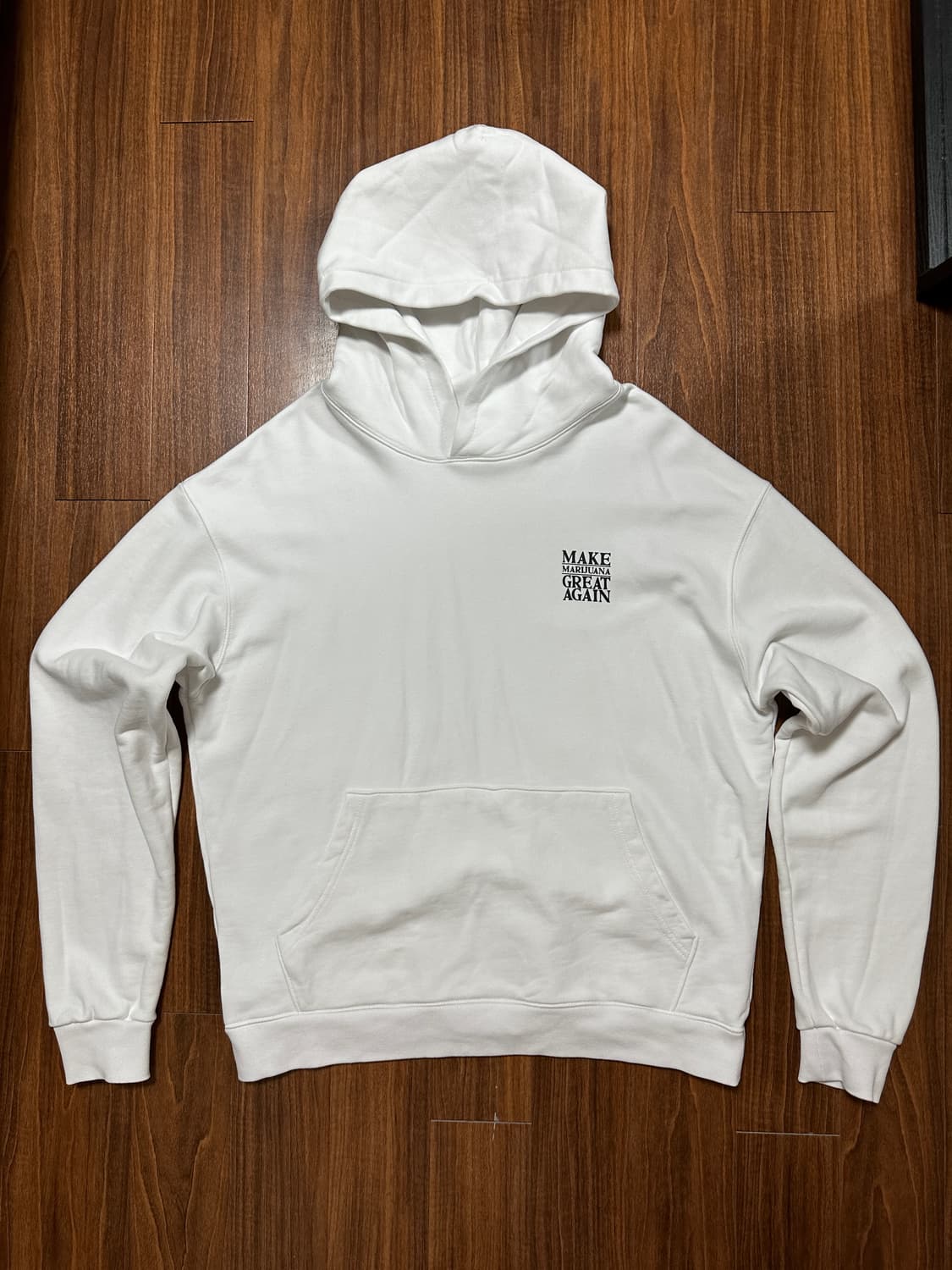 (M) 떨스데이420 마리화나 후드티 화이트 빌스택스 상품이미지3