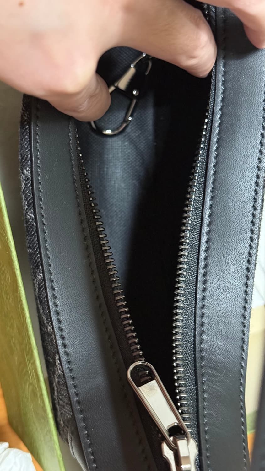 구찌 오피디아 GG 미니백 그레이 블랙 데님 상품이미지5