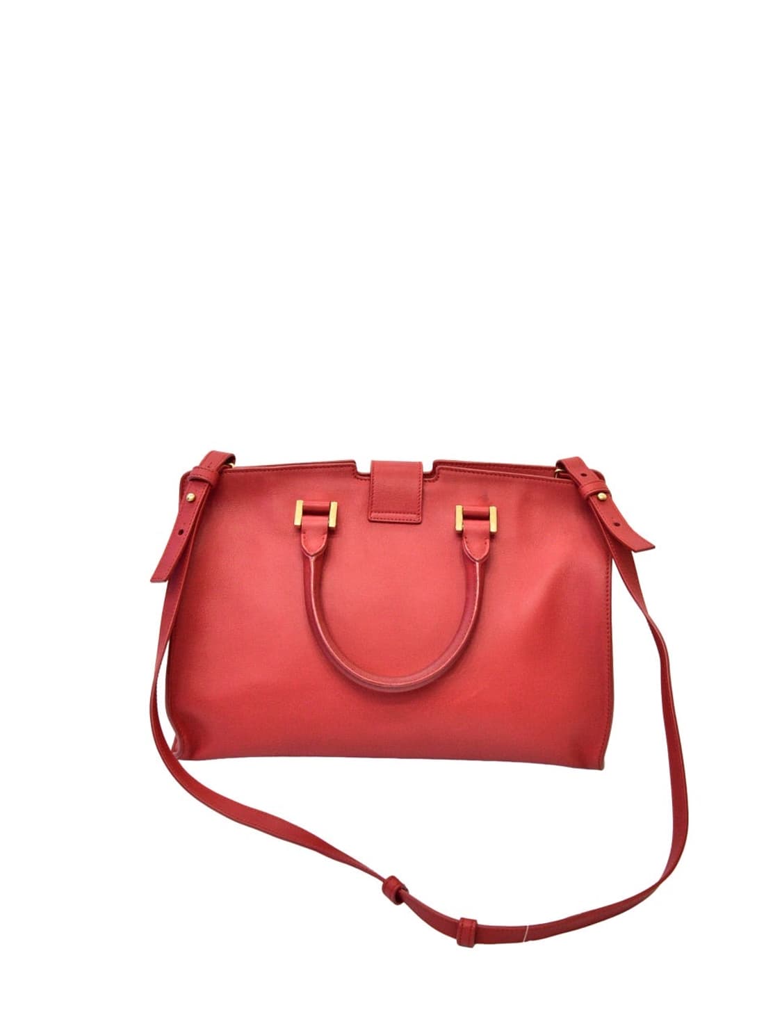 생로랑 카바시크 스몰 레드 보스턴백 (정품) 상품이미지5