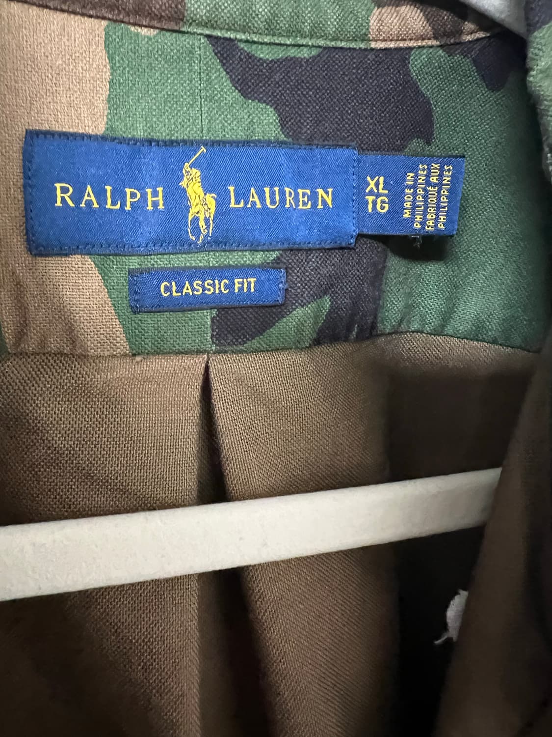 폴로 랄프로렌 카모 셔츠 XL 상품이미지3