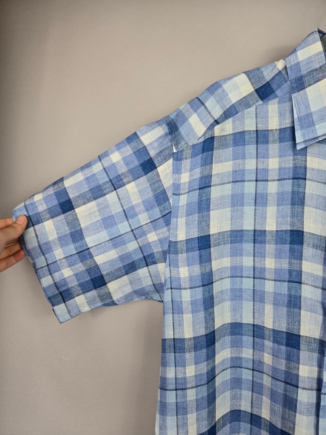 [무료배송]LANVIN 랑방 100 남성 린넨 마 100% 셔츠 정품 상품이미지5