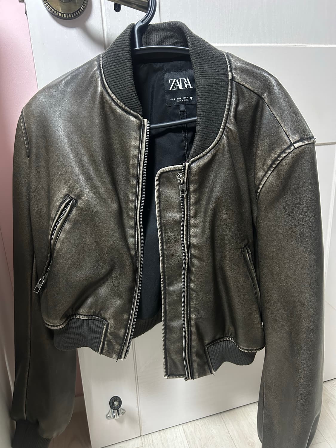 자라 zara 레더자켓 상품이미지1