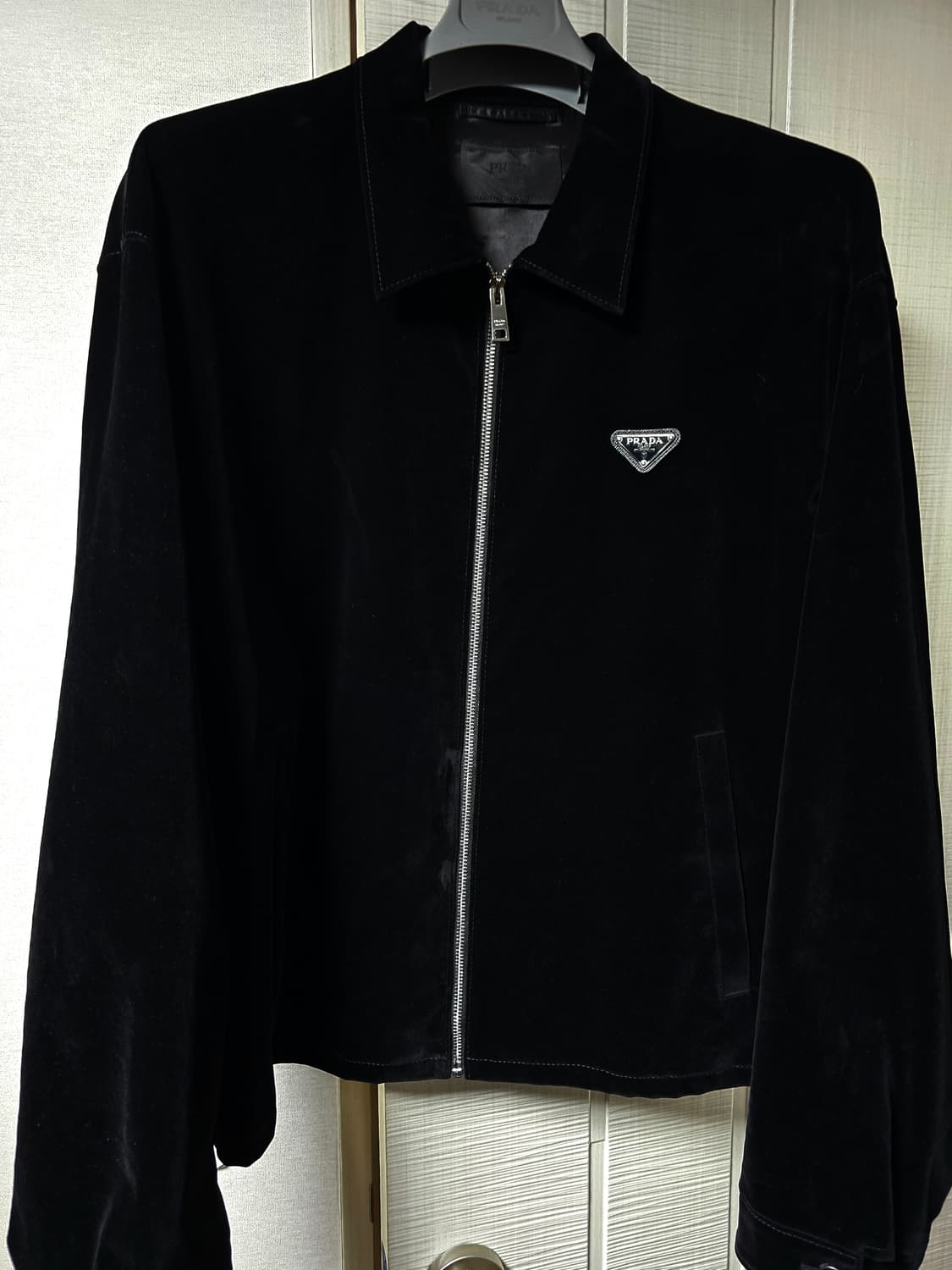 2xl 프라다 블루종 벨벳자켓 상품이미지1