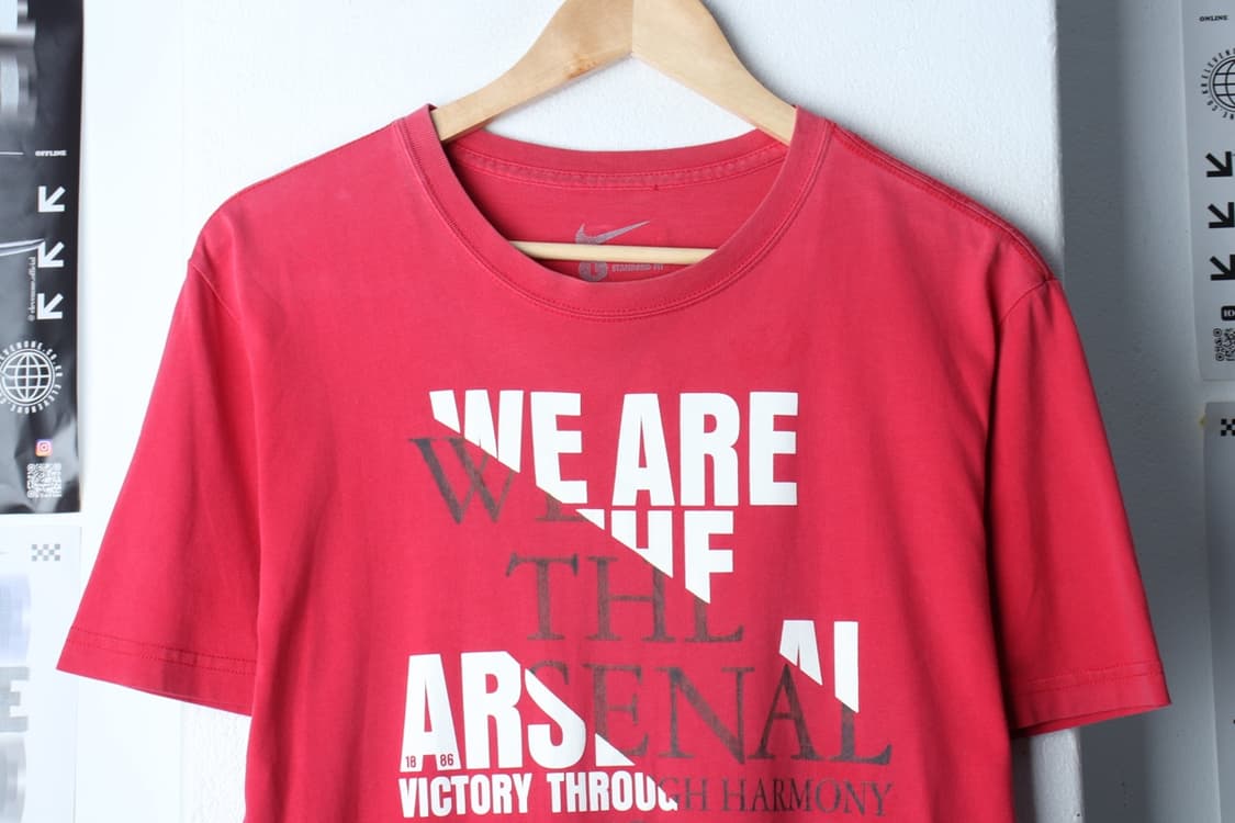 (L-XL) 나이키 반팔 티셔츠 아스널 FC 한정판 에이징-H30089 상품이미지3