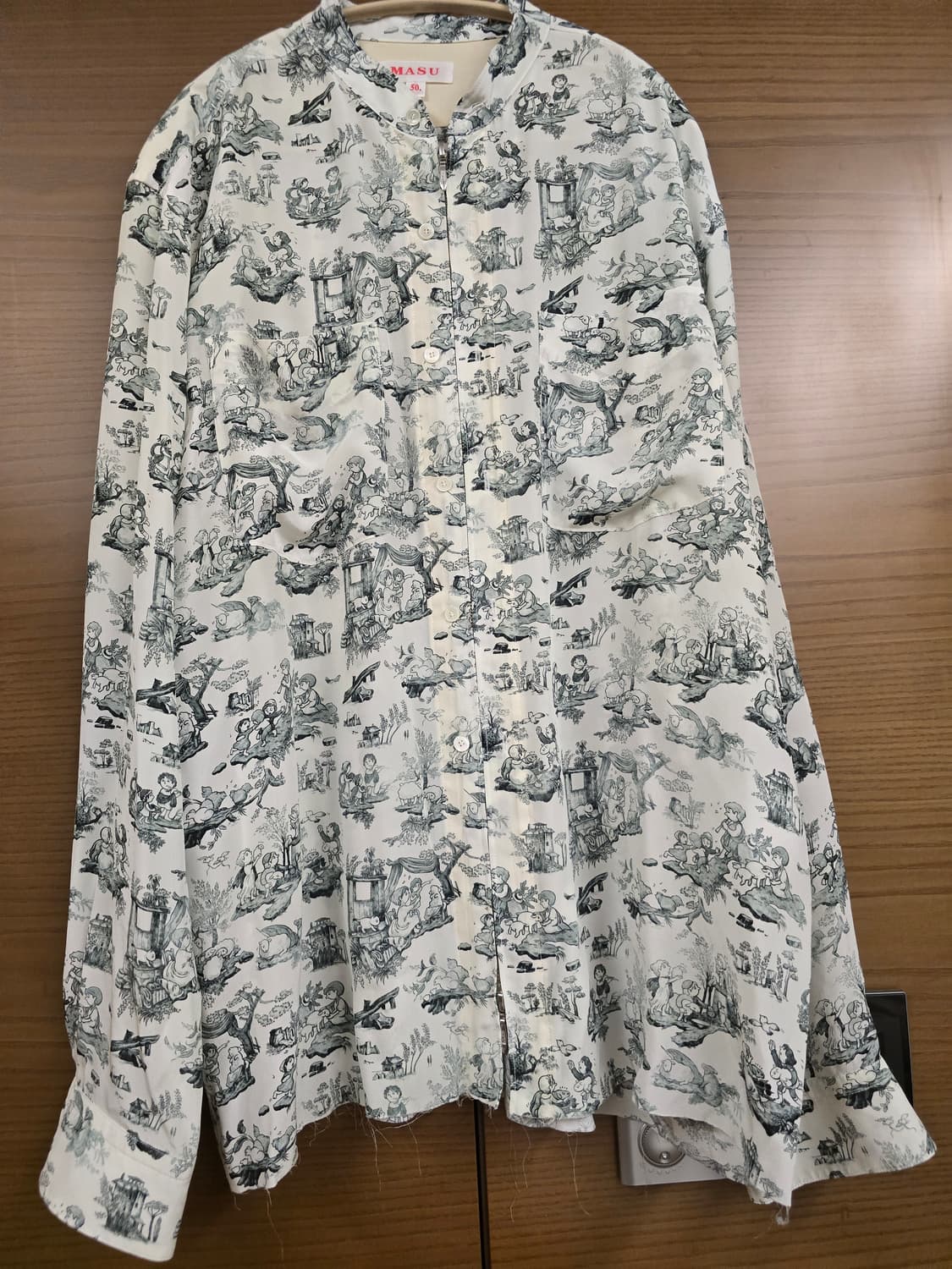 MASU 집업 셔츠 블랙 상품이미지2