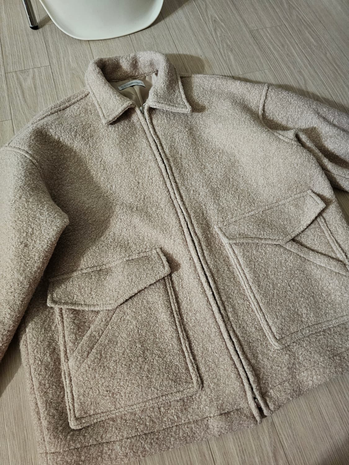 파르티멘토 울테리 투웨이 집업 자켓 포그베이지 상품이미지2