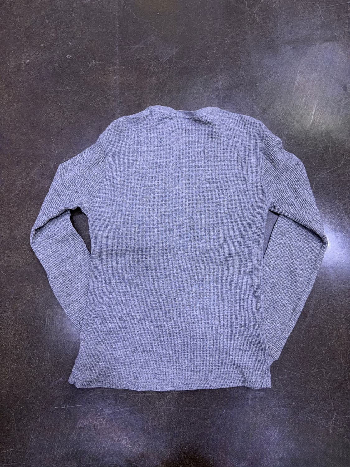 폴로 랄프로렌 우먼스 와플 긴팔티 그레이 N 상품이미지2