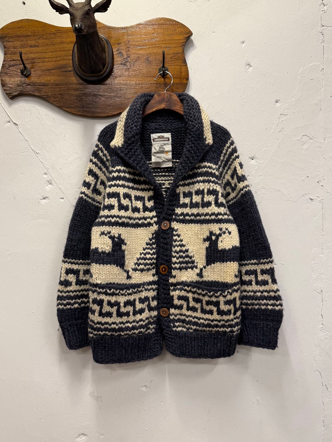 M) Canada LONGHOUSE Cowichan Wool Cardig 상품이미지2