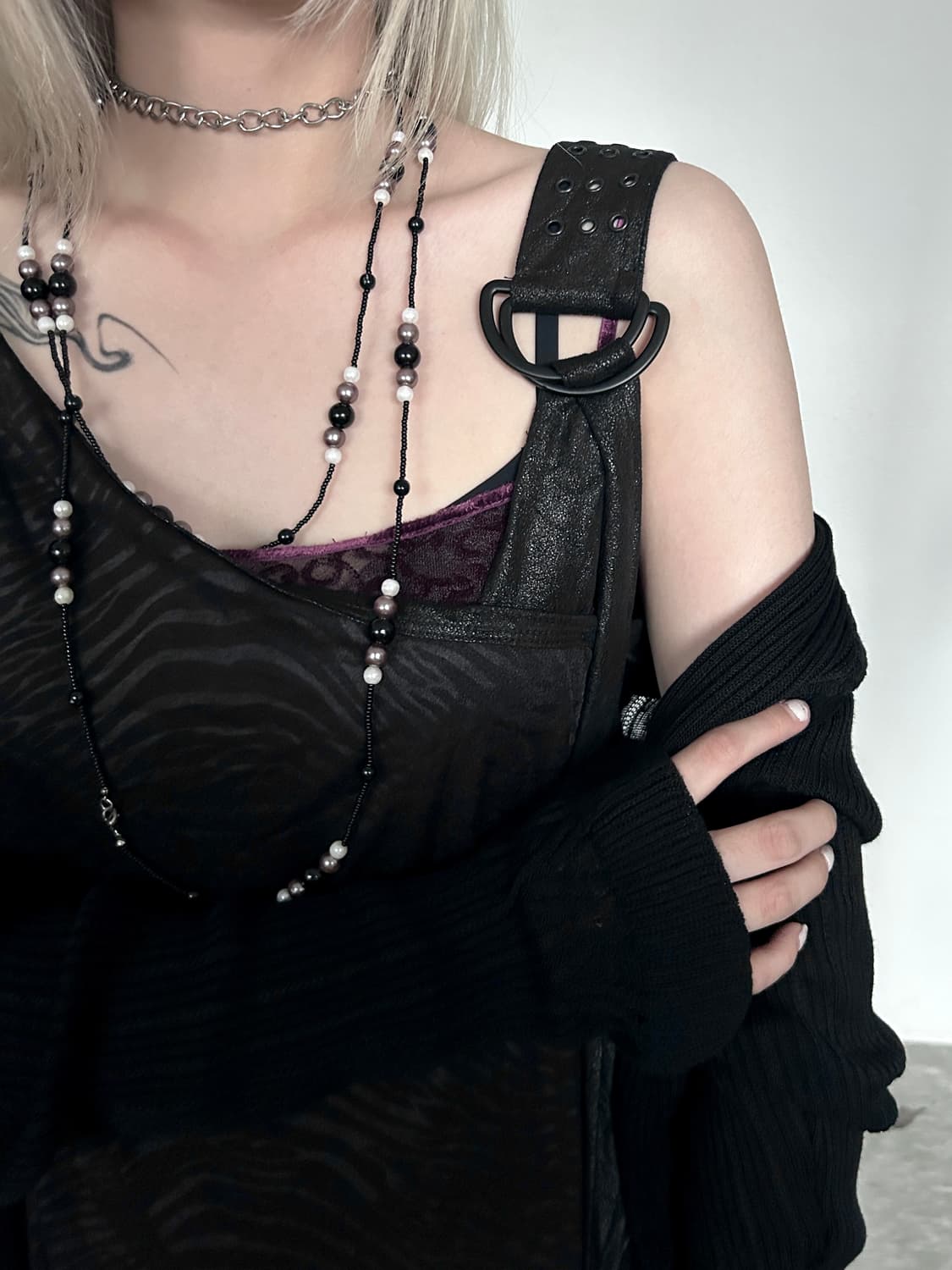 ‘SALVAGE' String eyelet detail One-piece 상품이미지2