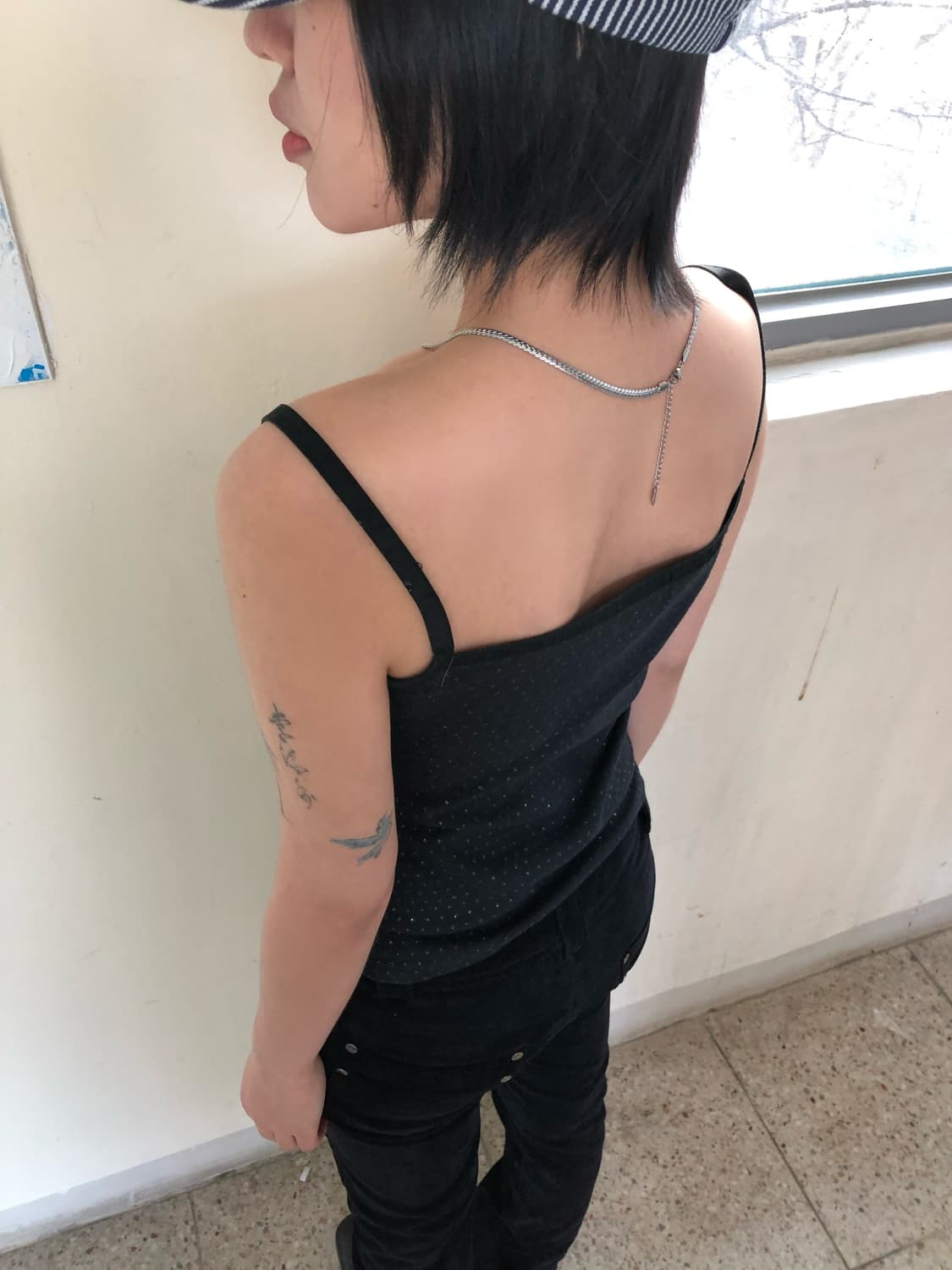 Dot lace sleeveless 상품이미지3