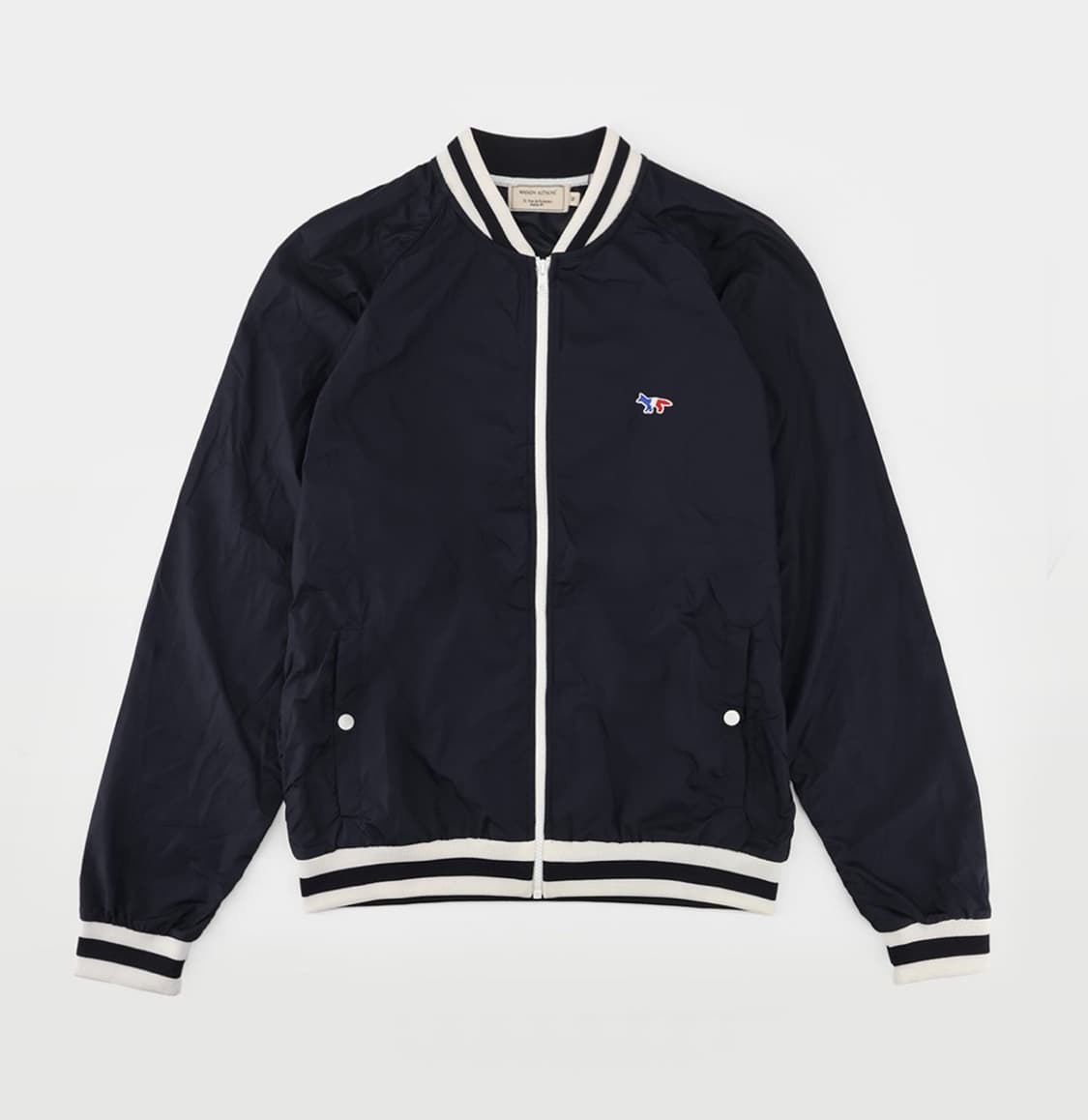 새상품(M)메종키츠네 트리컬러 폭스 패치 자켓 네이비 상품이미지5