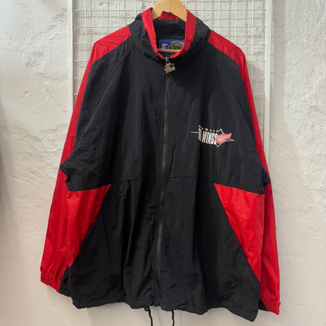 스타터 X NHL 90s 올드스쿨 디트로이트 레드윙스 바람막이 XL 상품이미지2