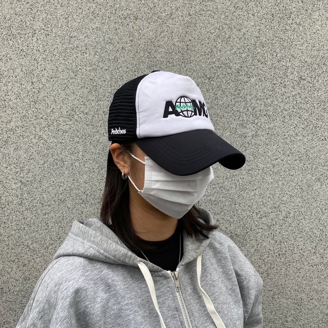 Peaches. x AOMG 'Globe' 메쉬 캡 (BK) 상품이미지5