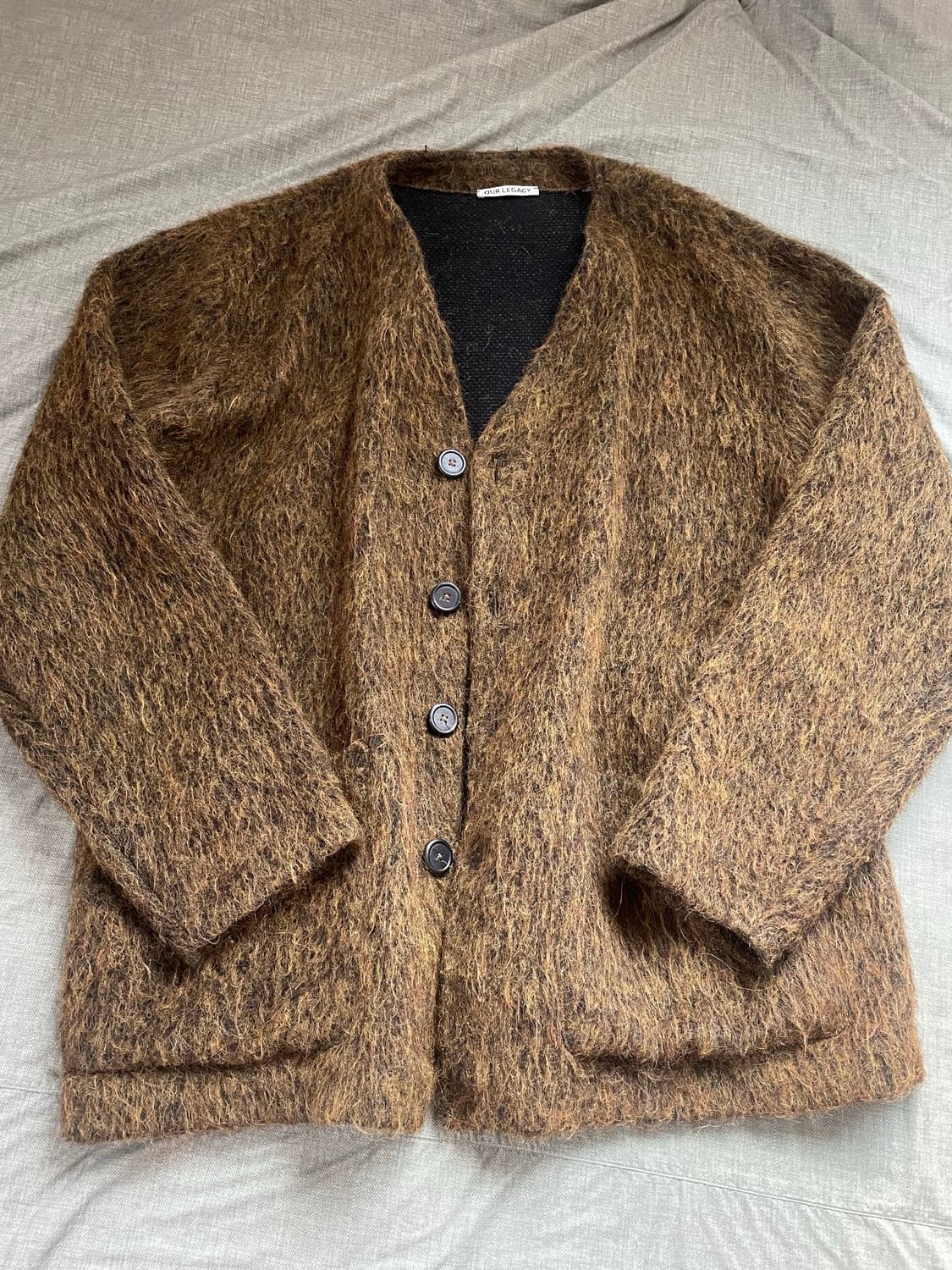 아워레가시 모헤어 가디건 올리브 52사이즈 상품이미지1