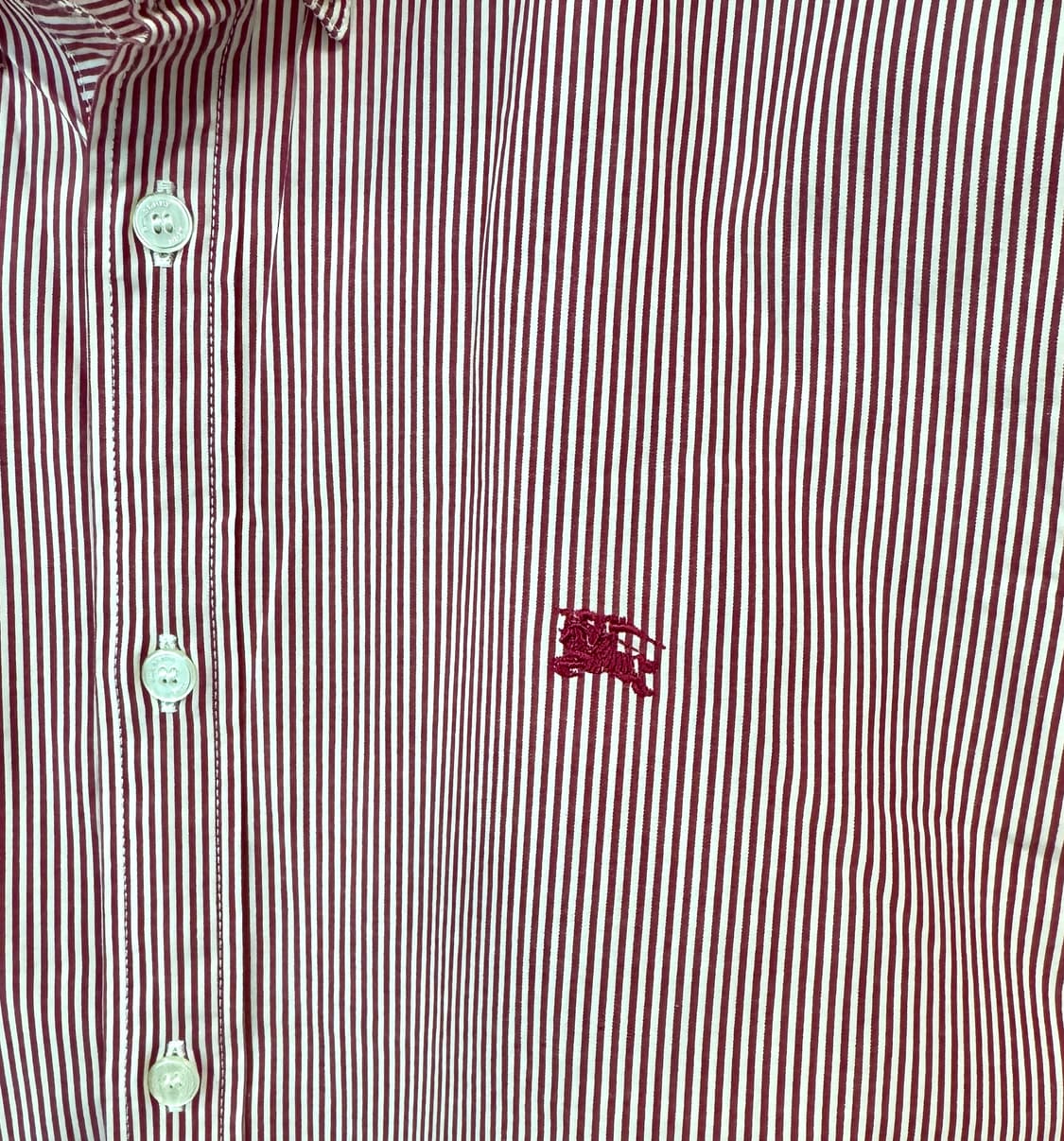 BURBERRY BRIT 버버리 브릿 레드 스트라이프 셔츠 L 상품이미지3