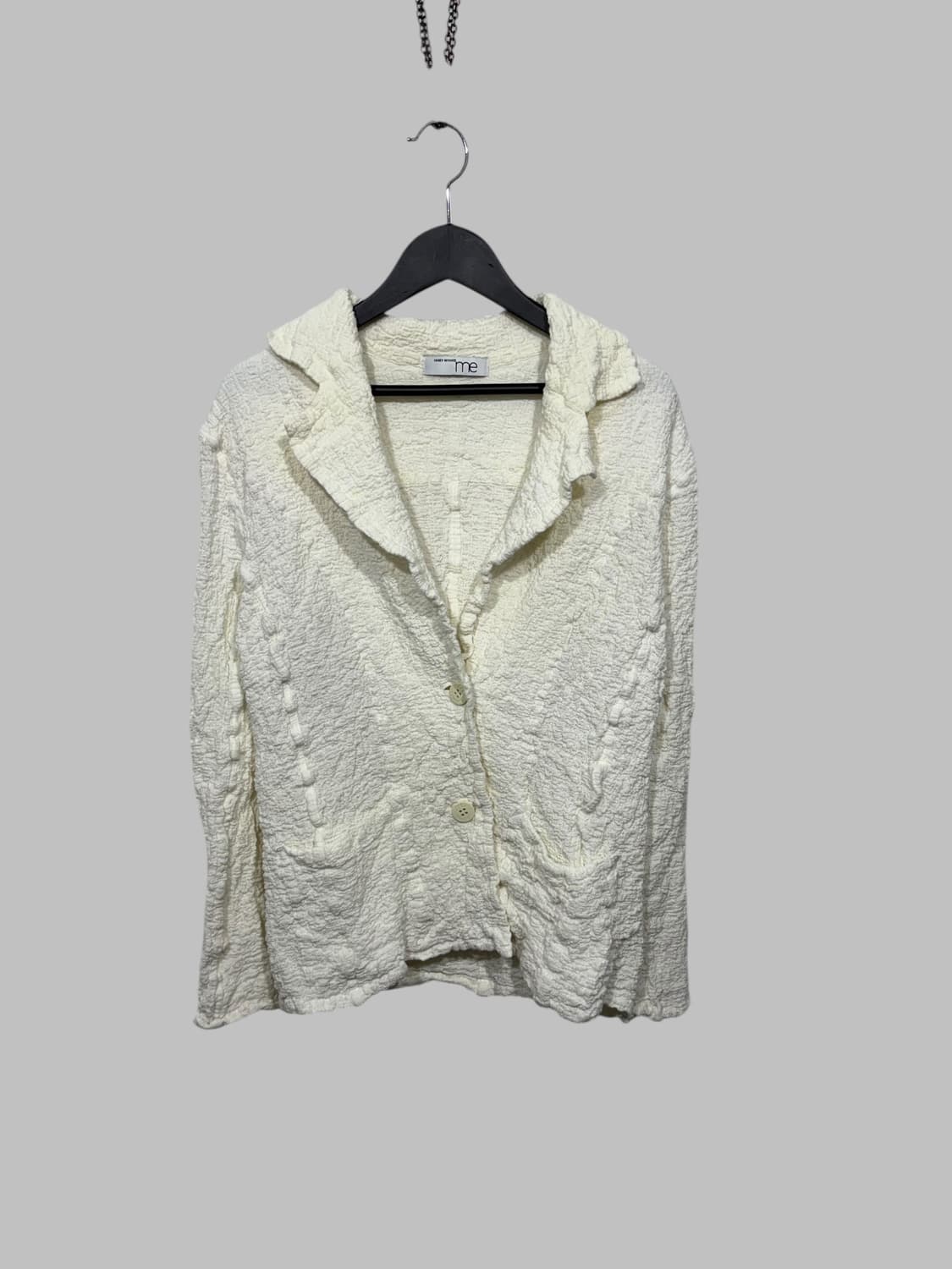 ISSEY MIYAKE me textured jacket ivory  상품이미지1