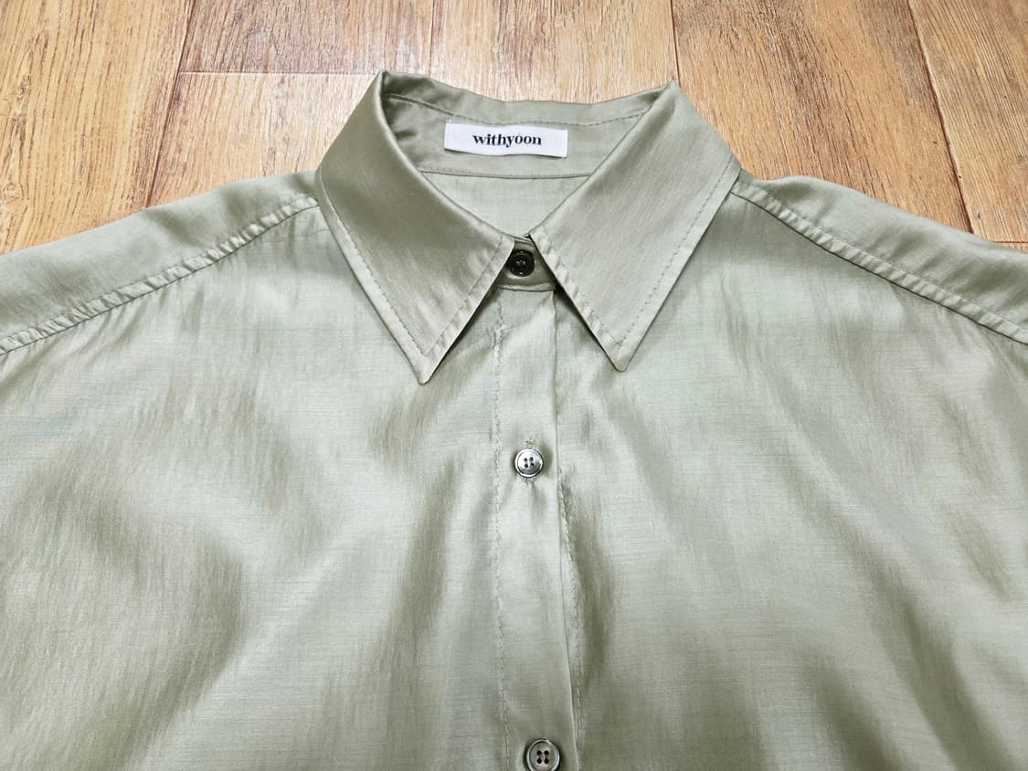 위드윤(WITHYOON) 오간자 셔츠 프리사이즈 상품이미지5