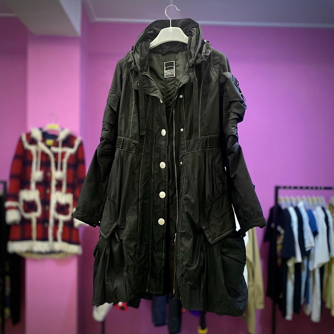 마리떼 프랑소와 저버 후드 롱 자켓 상품이미지1