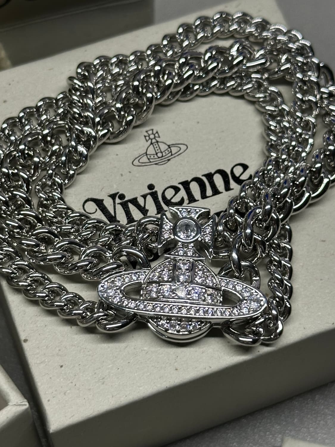 급처 풀박 네고가능) 비비안 웨스트우드 그라치엘라 체인 팔찌 상품이미지2