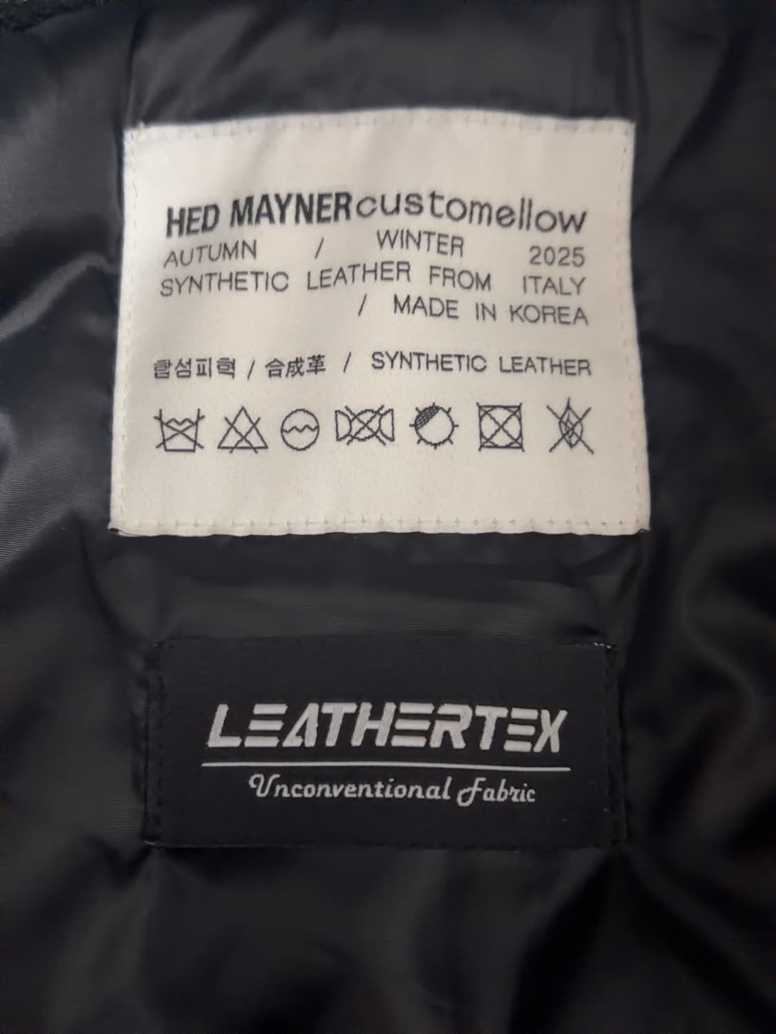 커스텀멜로우 x 헤드메이너 Faux Leather Padded parka 상품이미지5