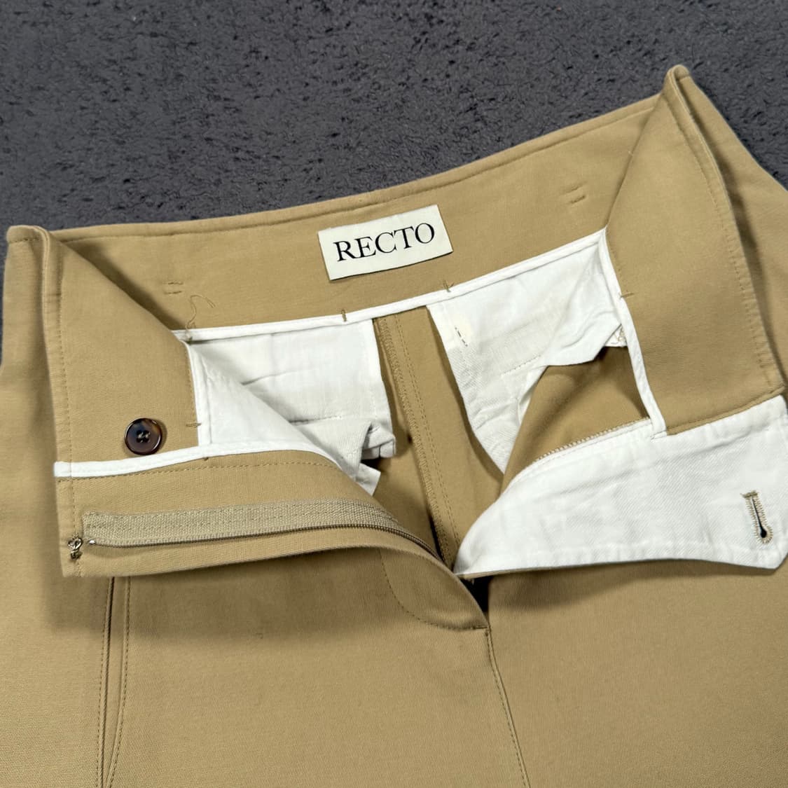 RECTO 렉토 벌룬핏 코튼 절개 팬츠 상품이미지5