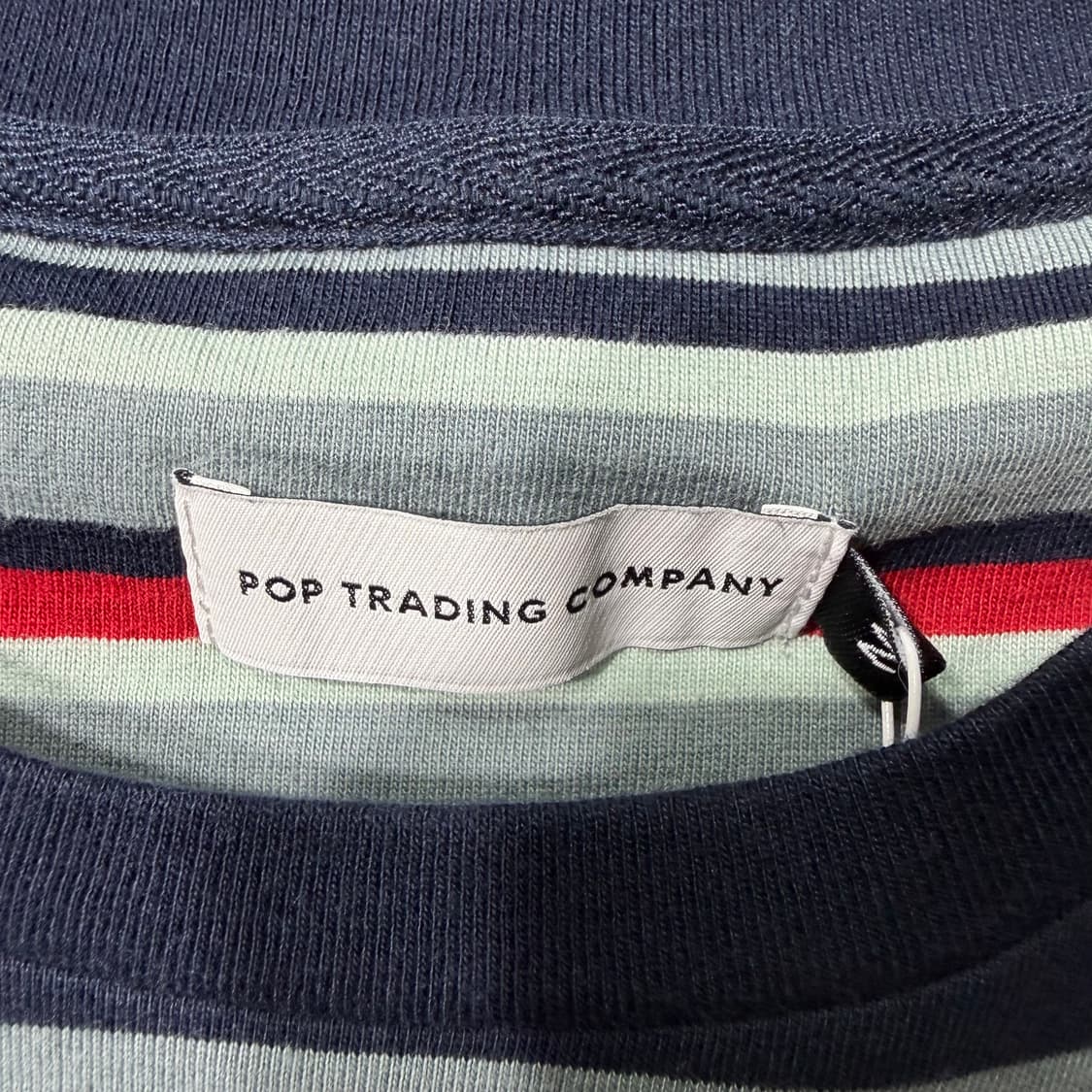 POP TRADING COMPANY 반팔 네이비/민트 스트라이프 M 상품이미지6