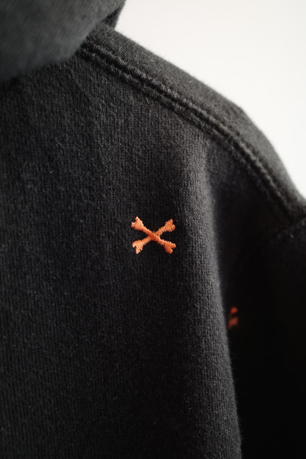 BEAMS HEART 빔즈 스컬 자수 투웨이집업 후디 상품이미지4