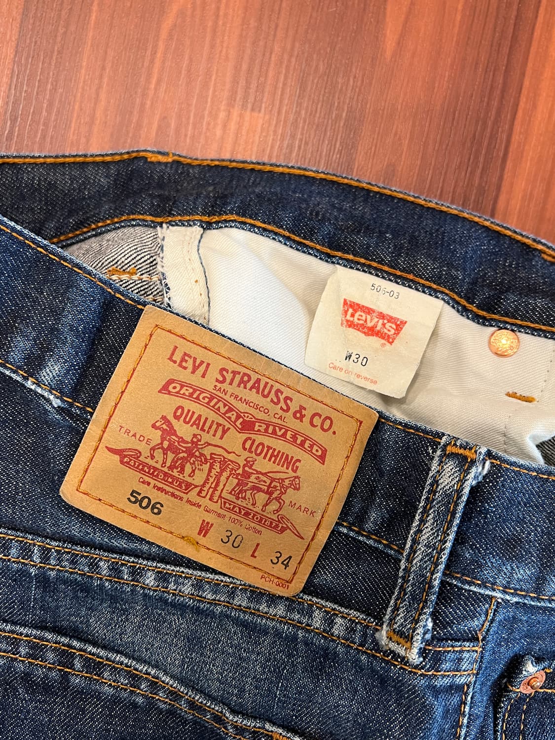 00s Levis 리바이스 506 데님 팬츠 (29inch) 상품이미지8