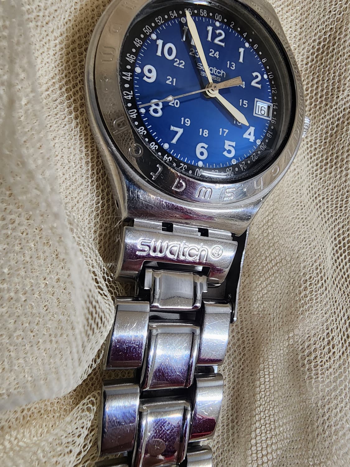 스와치 아이러니 AG 1993 쿼츠 메탈밴드 상품이미지8