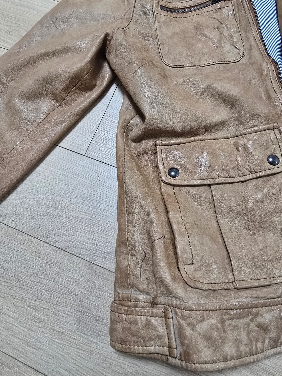 타미힐피거 가죽자켓 상품이미지5