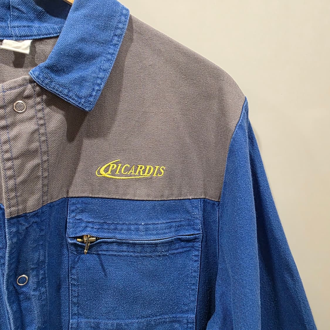 빈티지 배색 프렌치 워크 자켓 상품이미지3