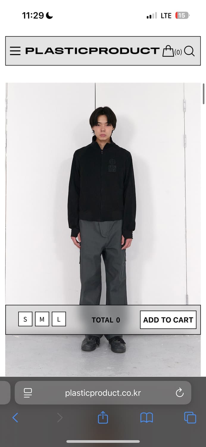 MPa CONTRAST ZIPPED JACKET (BLACK) M 상품이미지2