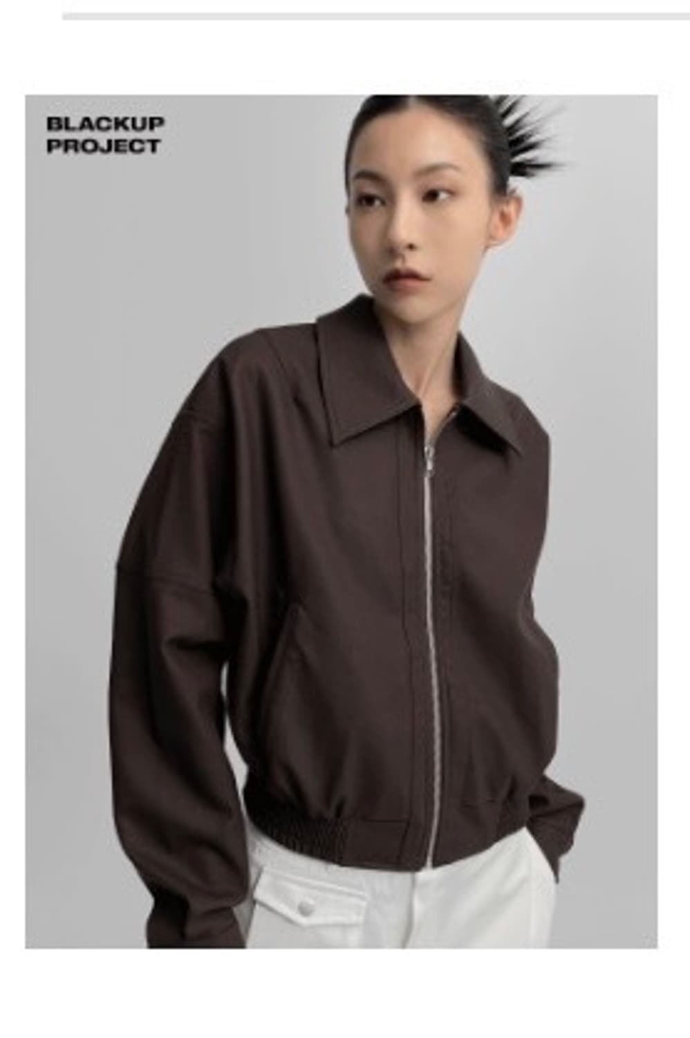 로플드 레더점퍼 상품이미지3