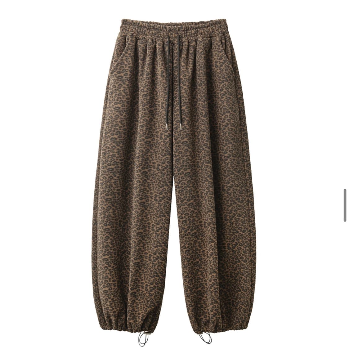렌세 레오파드 후리스 와이드 팬츠 상품이미지7
