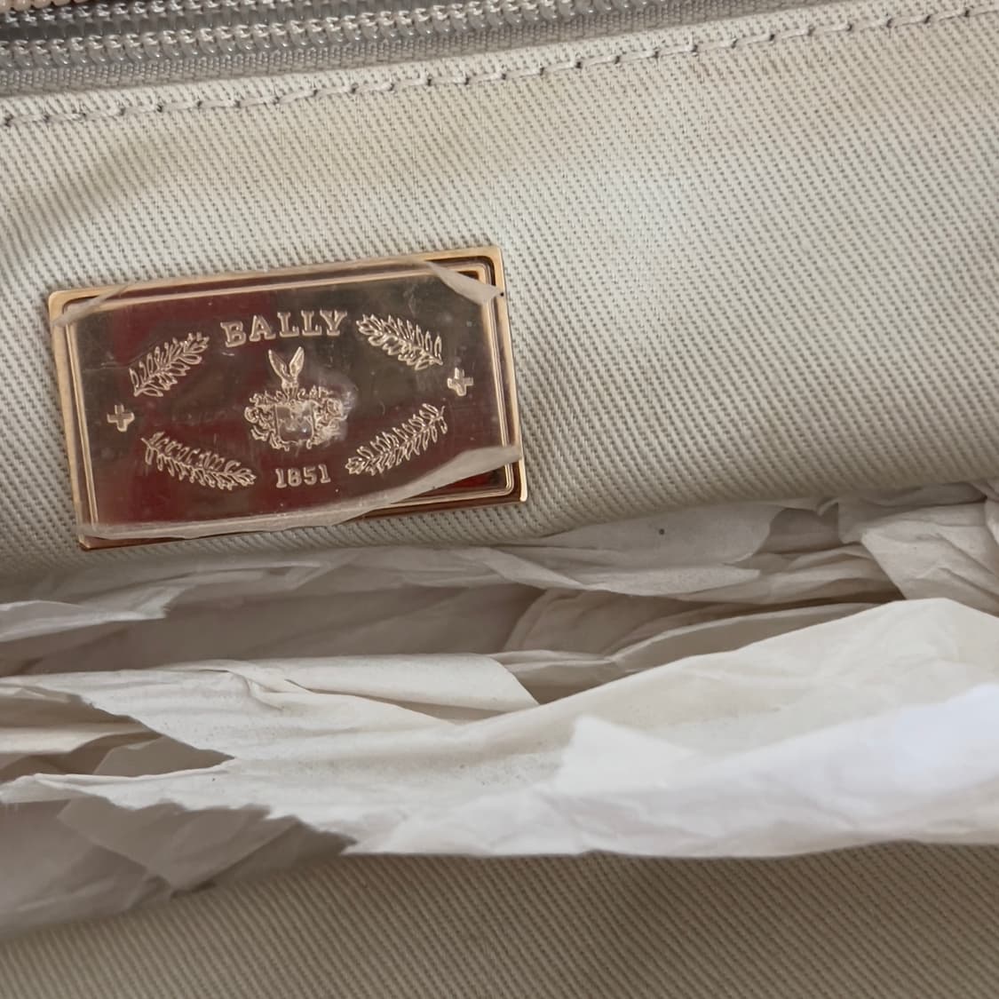 BALLY genuine leather tote bag (ivory) 상품이미지3