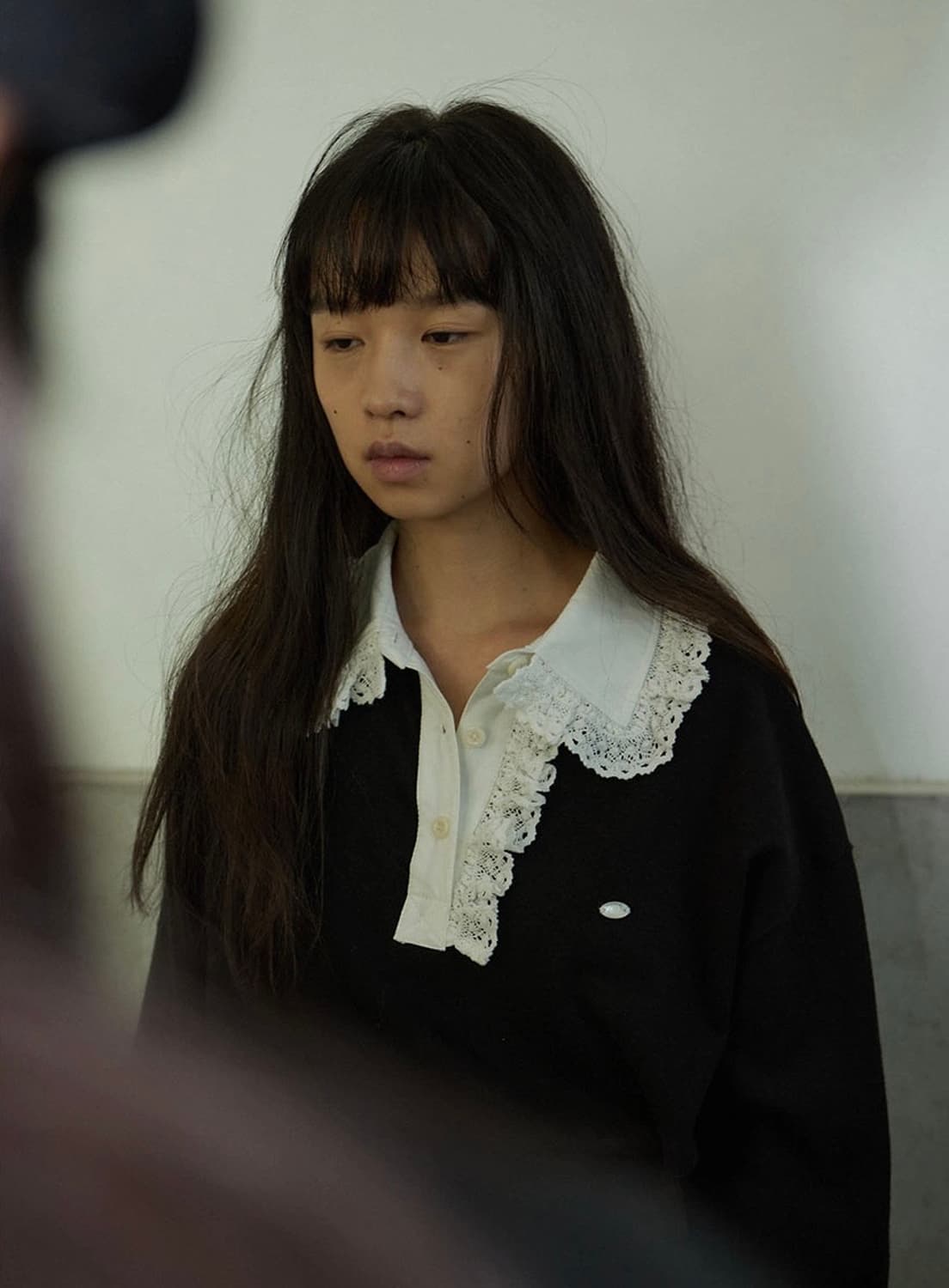 호쿠스포쿠스 Lace Collar Pique T-shirt 상품이미지4