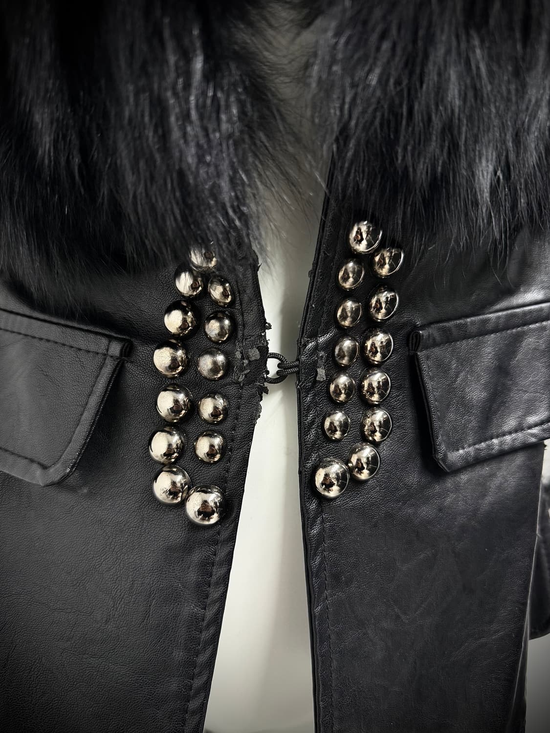 00s punk studs fur vest 상품이미지2