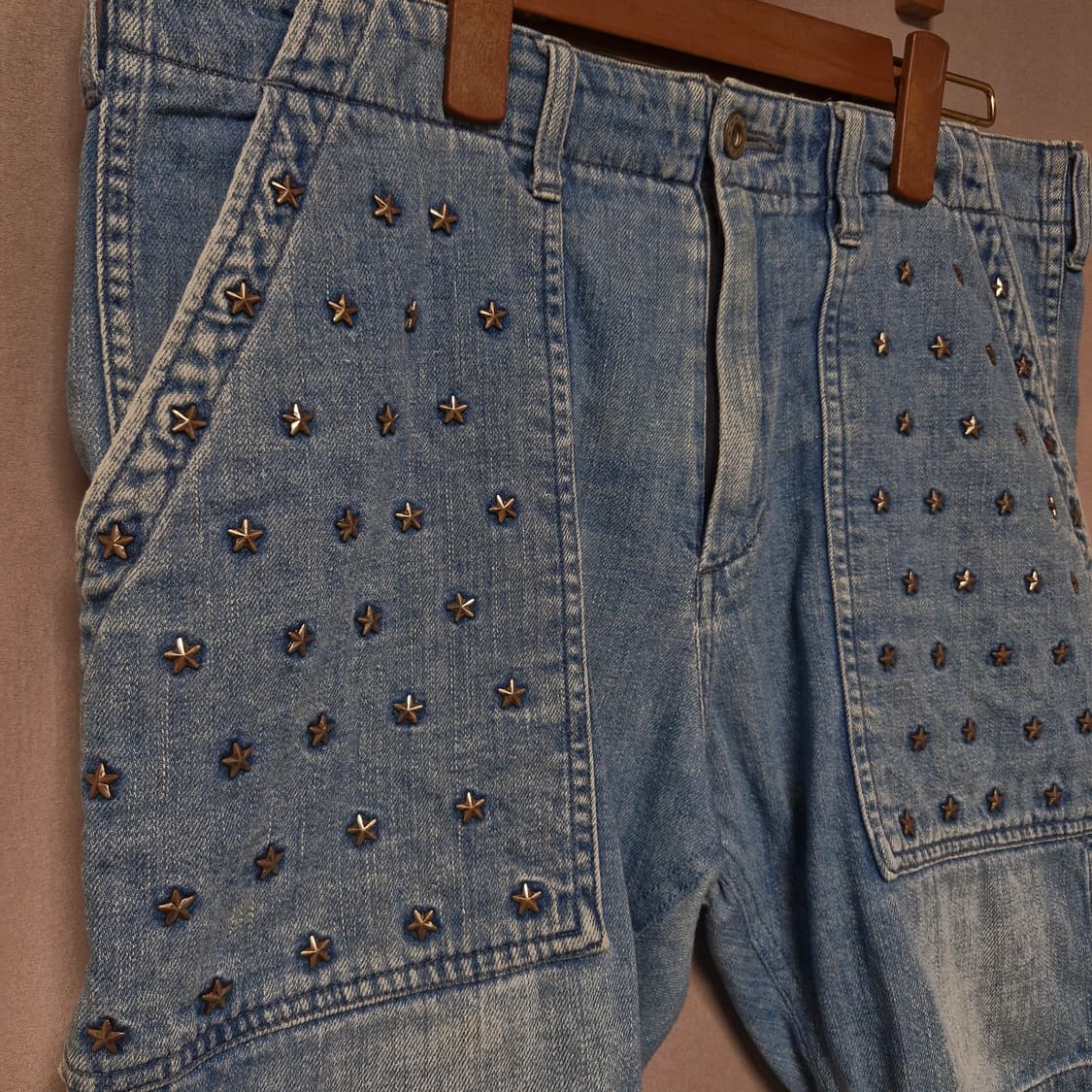 사스콰치 패브릭스 스터드 데님 쇼츠 상품이미지4