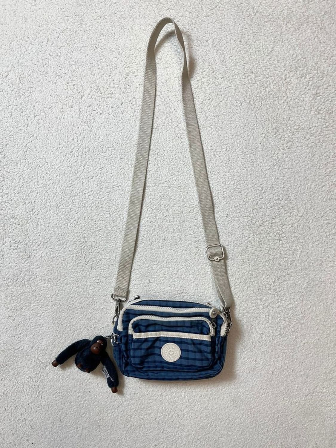 키플링 00's Y2K 체크 고릴라 미니 크로스백 A1751 상품이미지1