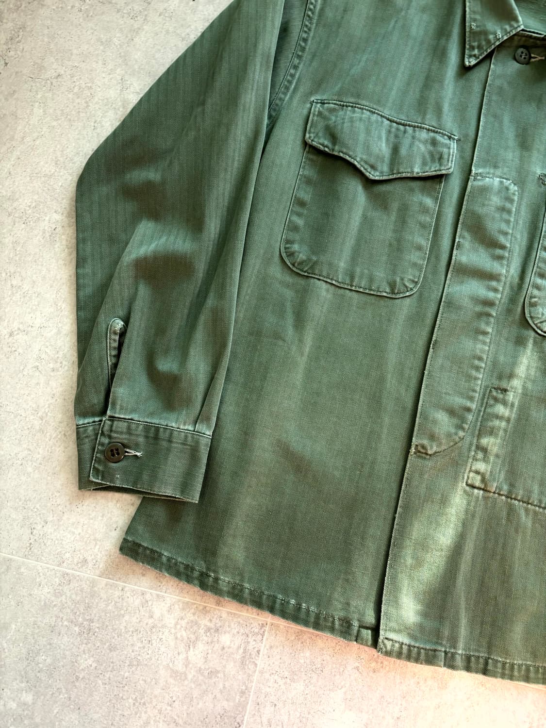 50's USMC P-53 HBT 유틸리티 셔츠 100 상품이미지4