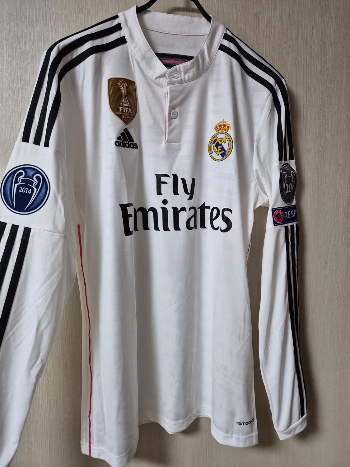 (정품) 아디다스 레알 마드리드 14 15 홈 호날두 긴팔 유니폼 100 상품이미지3