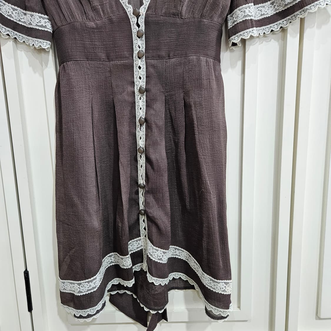 레스트로즈(LEST ROSE) 초코무드 레이스 원피스 상품이미지4