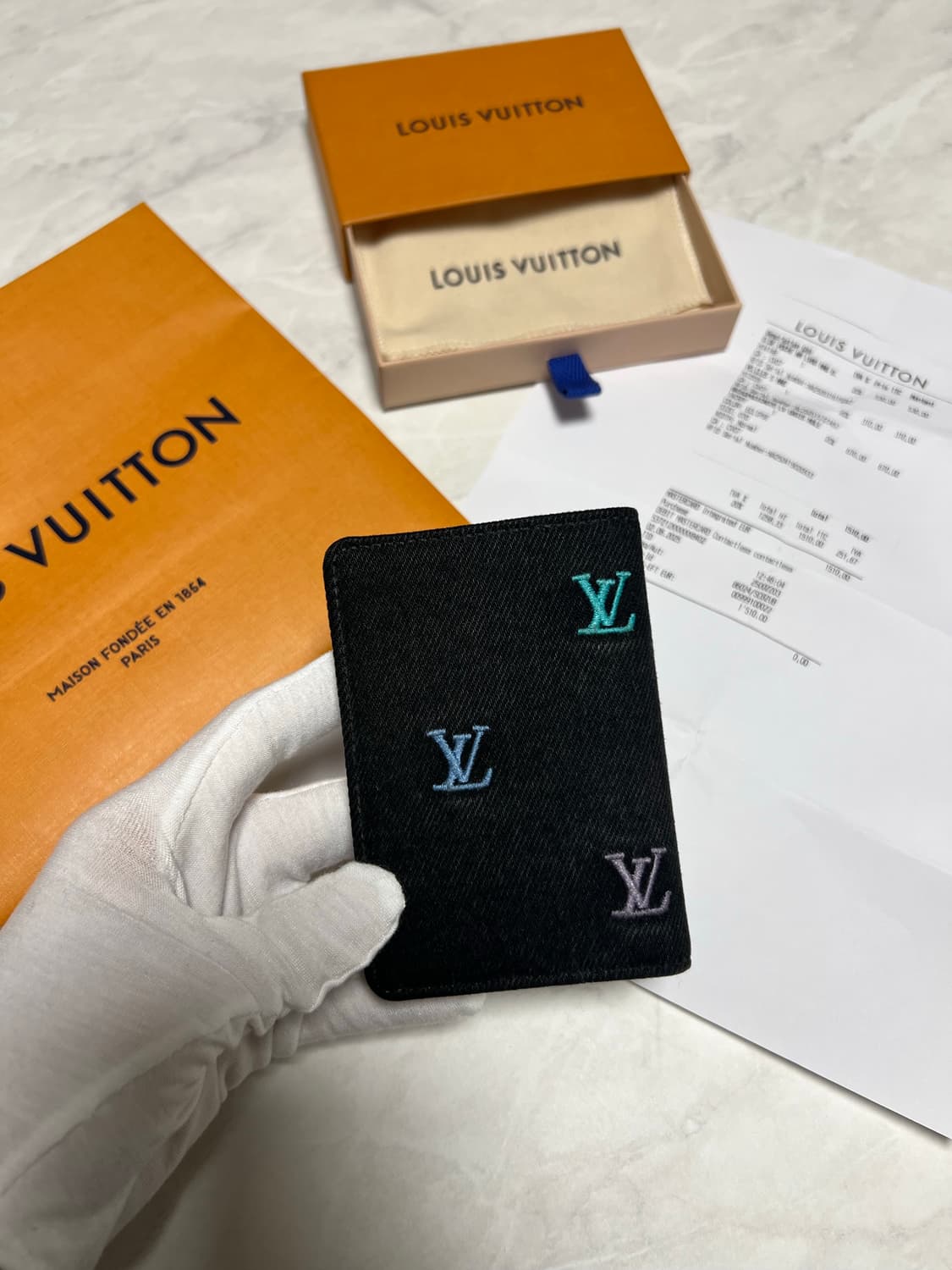 루이비통 포켓 LV 블라손 데님 오거나이저 지갑 M14148 상품이미지2