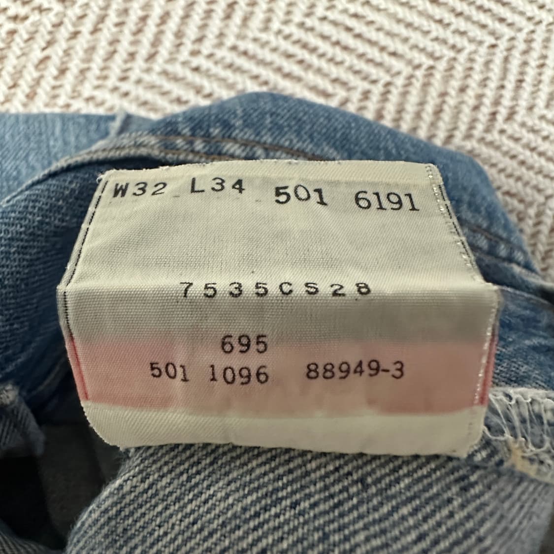 LEVI'S 501 90's usa made jeans 상품이미지5