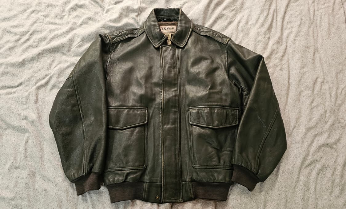 엘엘빈 고트스킨 A-2 레더 자켓(100~105추천) 상품이미지1