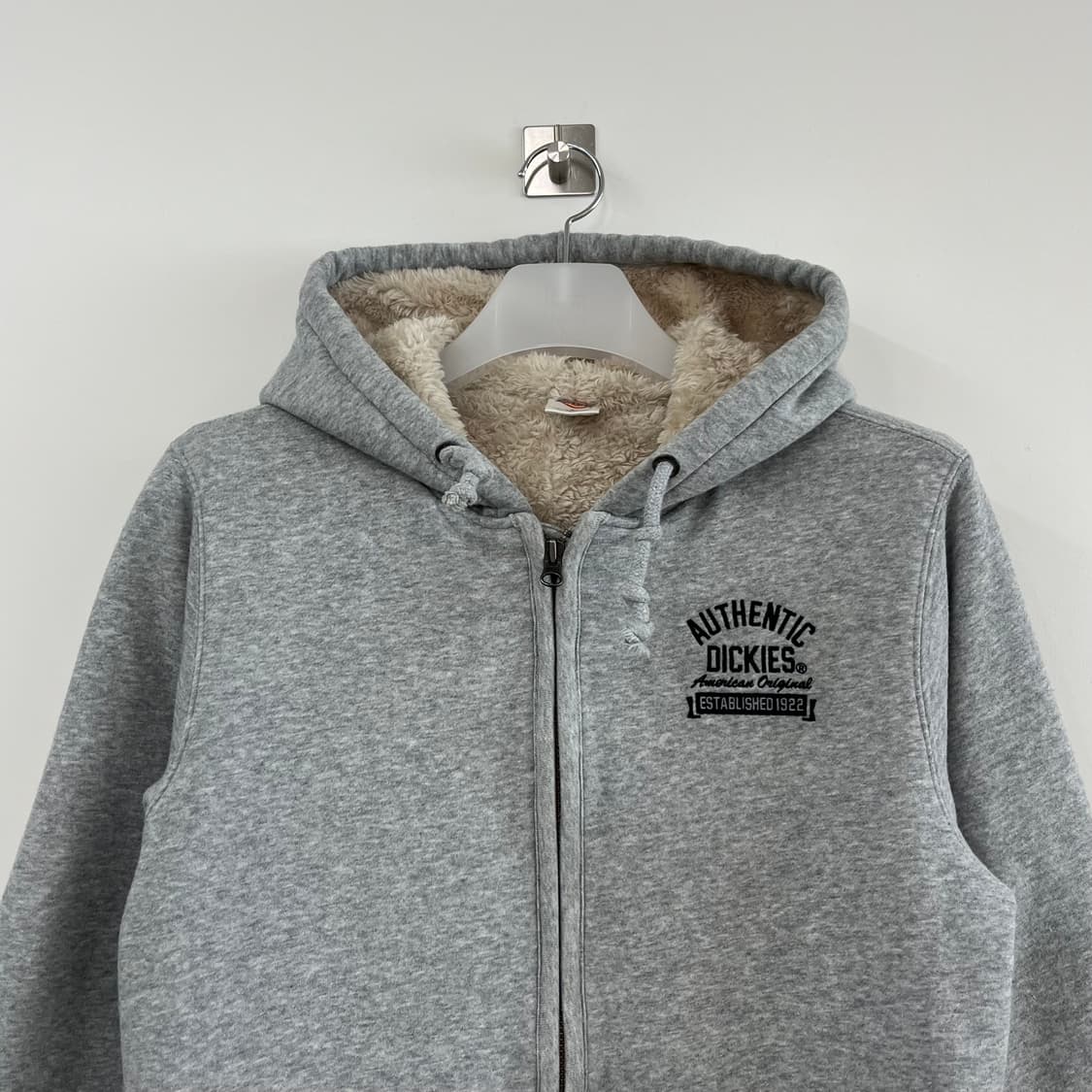 디키즈 보아털 안감 그레이 후드집업 상품이미지4